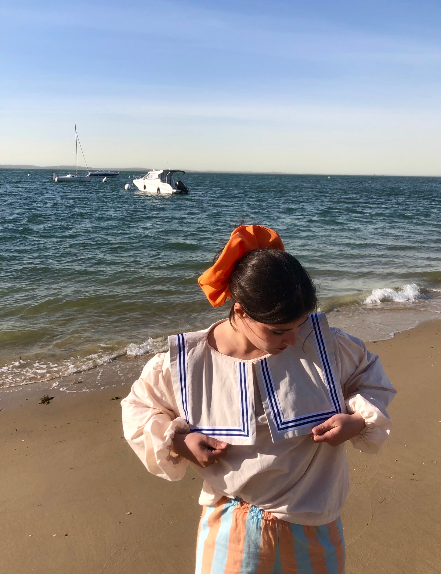 Blouse à col marin